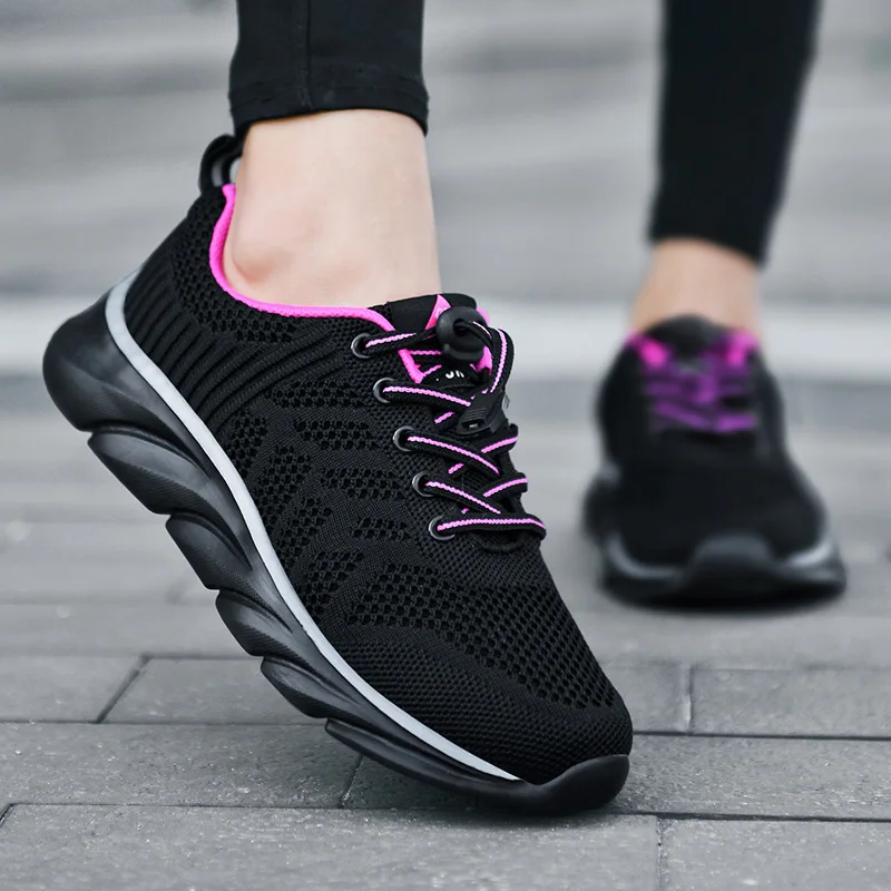 

New Women Sneakers Woman Mesh Breathable Vulcanized 2021 Autumn Women's Casual Flats Ladies Tennis Shoes Female