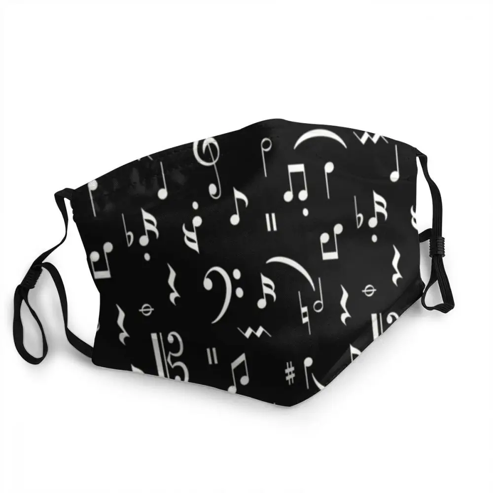 

Music Note Custom Design Non-Disposable Adult Face Mask Fashion Piano Keys Anti Haze Dust Protection Respirator Mouth-muffle