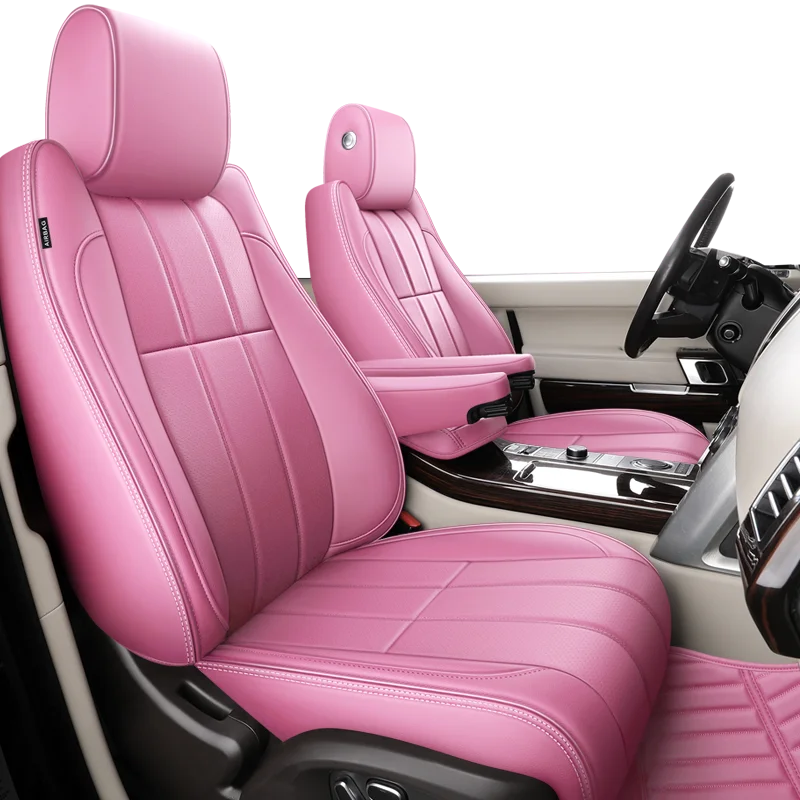 

Custom Fit Car Accessories Seat Covers For 5-seater Full Set Top Quality Leather Specific For Range Rover Porsche Cayenne