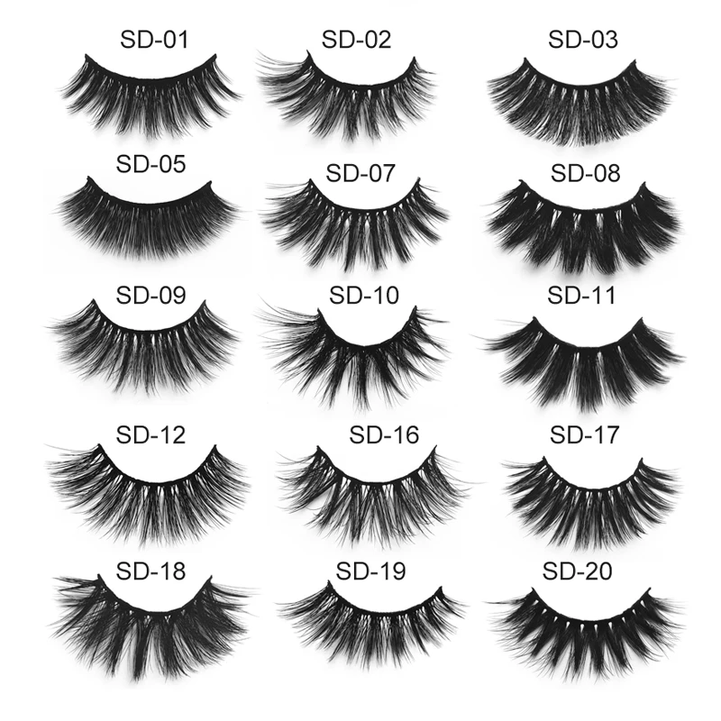 

Flash girl SD series 20 styles Without LOGO False eyelashes Private label
