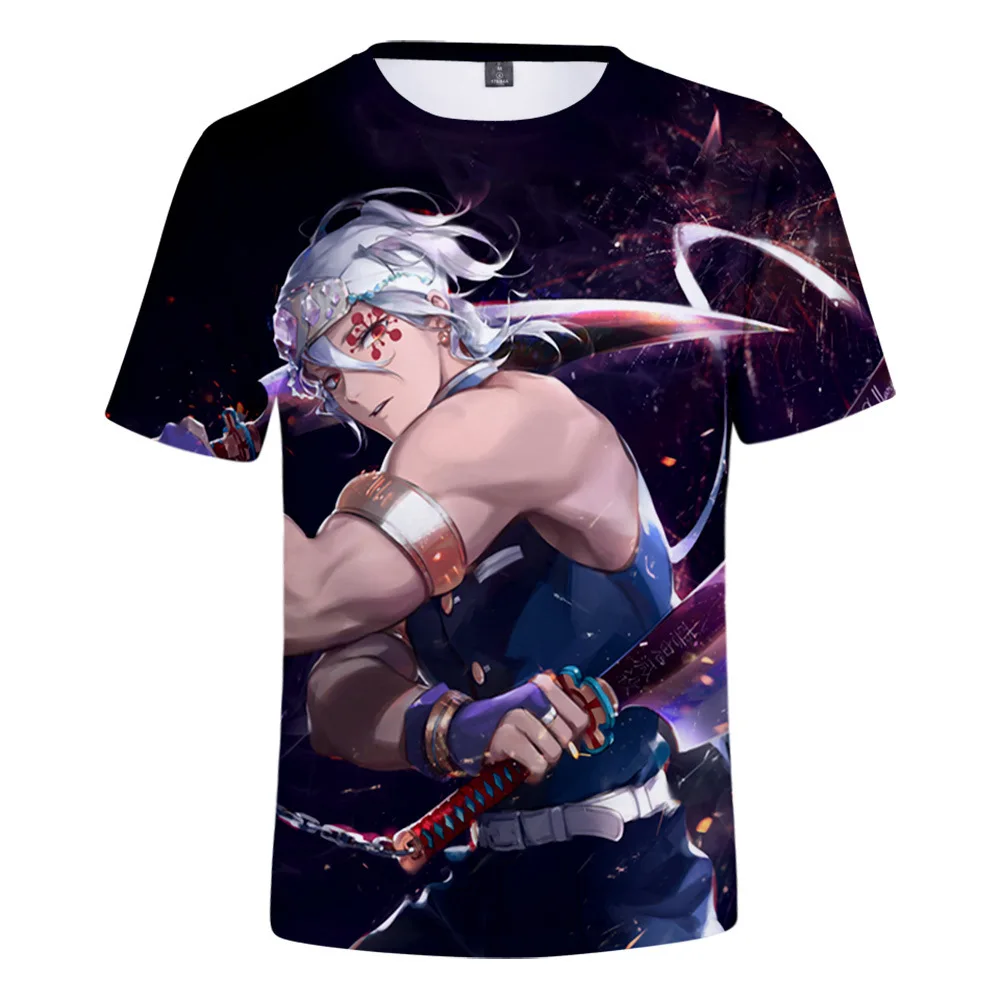 

Fashion Design 3D Print Hip Hop Casual Summer T Shirt Anime Demon Slayer 2020 Men/Women Kids Short Sleeve T Shirt