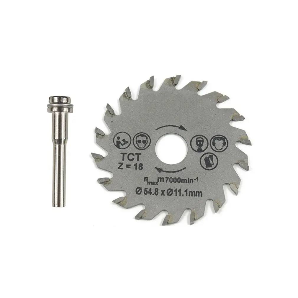 

HSS Circular Saw Blade Rotary Tool 54.8mm Mini Wood Cutting Discs Blades with Drill Mandrel for Dremel Metal Cutter