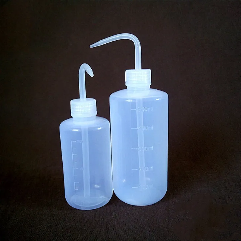 Пластиковая бутылка для мытья татуировок LDPE Laborotary измерительная 500 мл высокое