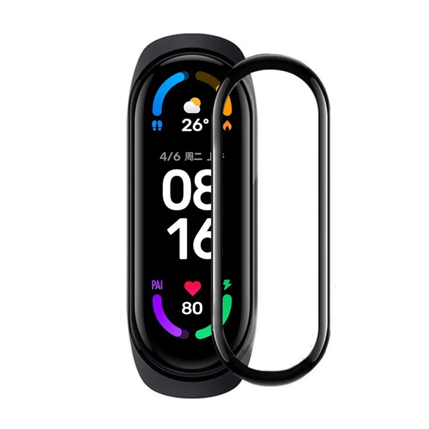 3 шт. Взрывозащищенная 3D Защитная пленка стекло полное покрытие для mi band 6