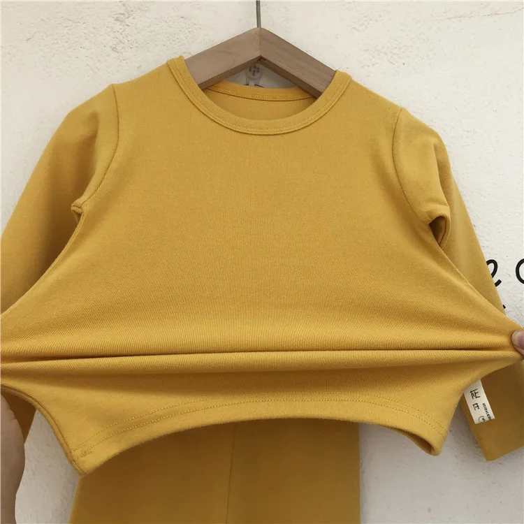 High Quality Children Girls Soft Pure Cotton Tops+pants 2 Pieces Set Toddler Kids Home Wear Pajamas Baby Boys Autumn Winter Suit | Детская