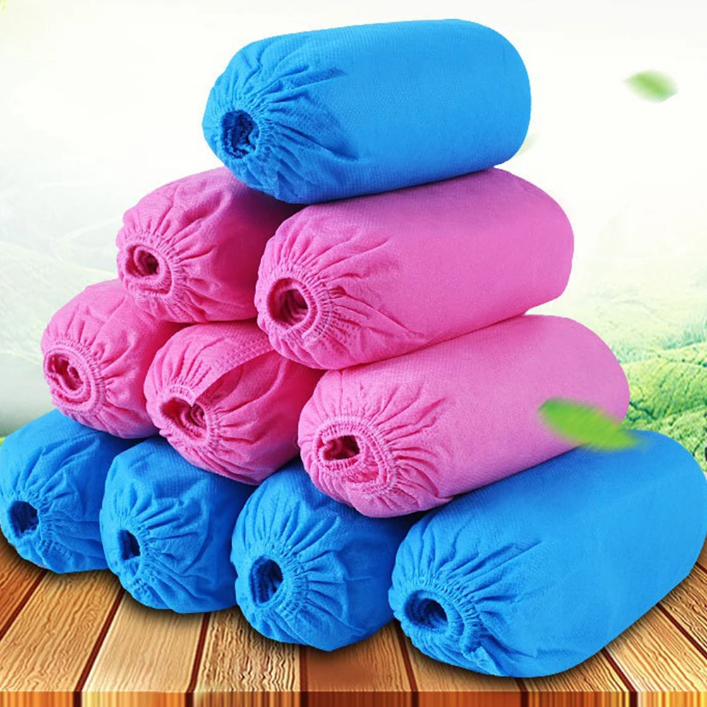 100 шт. одноразовые пылезащитные Нескользящие Чехлы для обуви 300 г 400 г|Бахилы| |