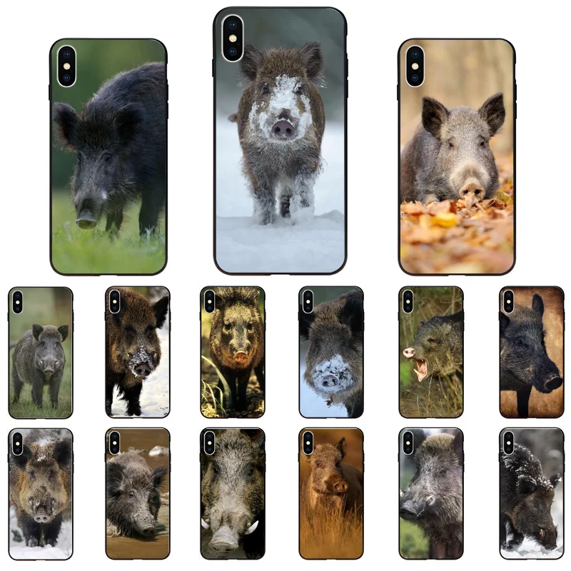 

Animal Wild Boar Phone Case For iphone 12 11 Pro Max Case For iPhone 11 12 mini XS MAX X XR SE2 8 7 6S Plus Case