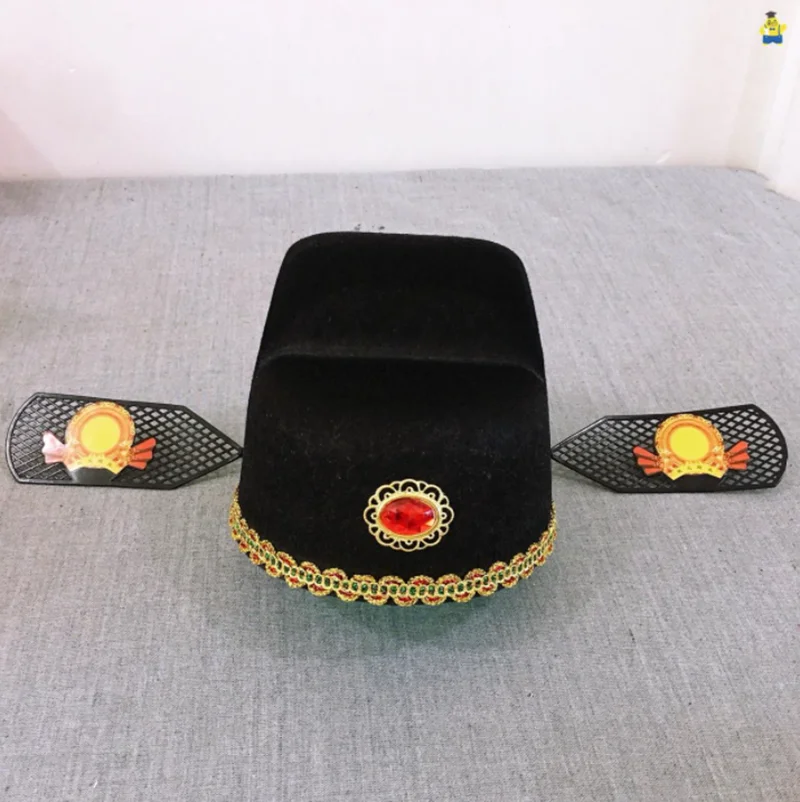 Китайская древняя шапка ханьфу для мужчин династии Мин официальная черная