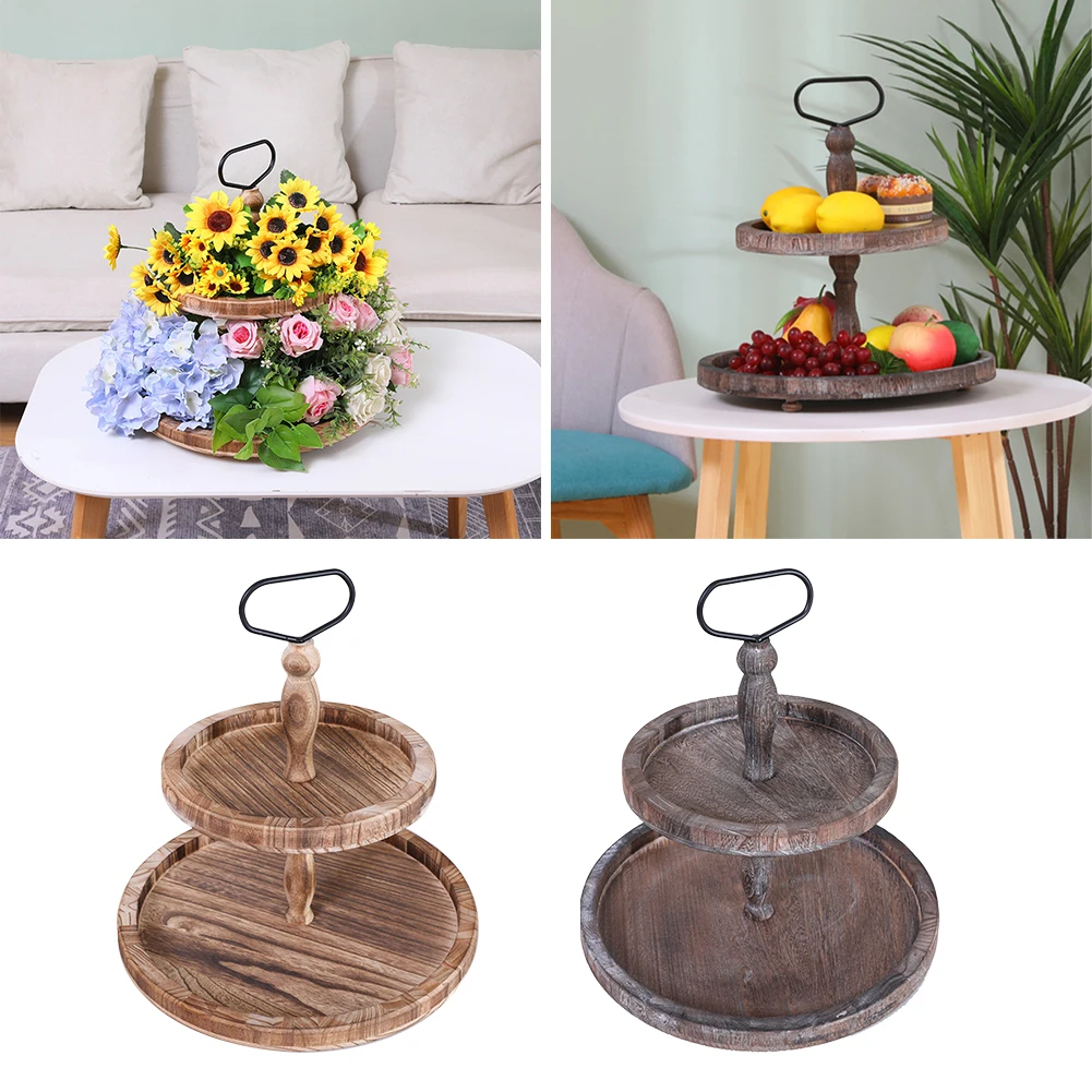 Удобный декоративный Органайзер с металлической ручкой деревянный