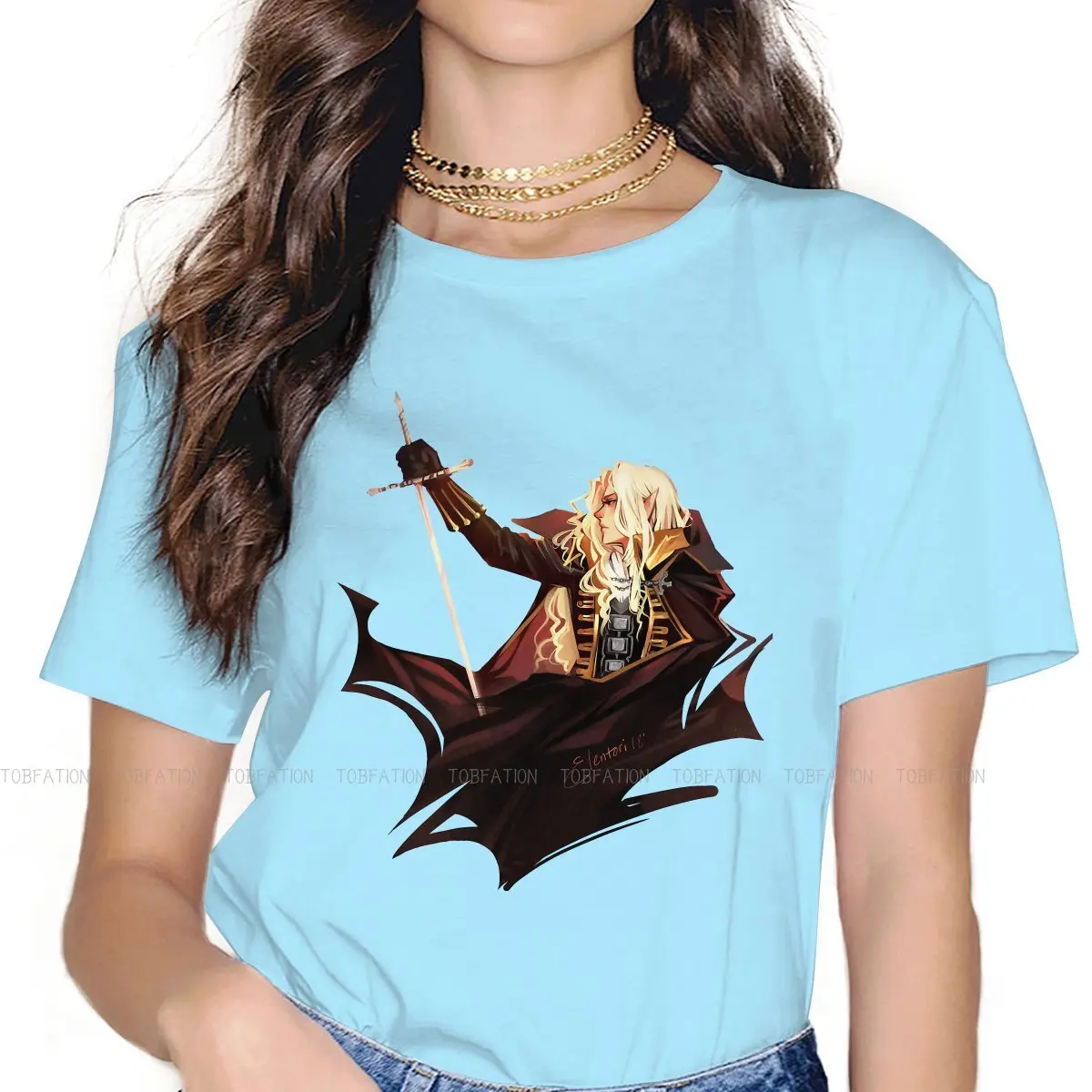 

Castlevania TShirt for Woman Girl Entre Humor Leisure T Shirt High Quality Trendy Loose
