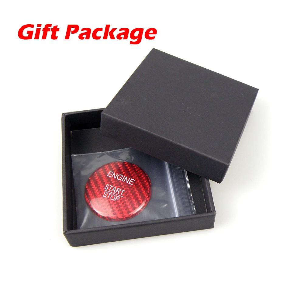 Наклейки из настоящего углеродного волокна для кнопки запуска двигателя