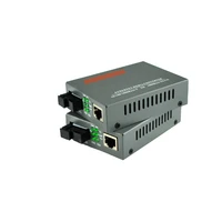 1 pair htb gs 03 ab gigabit fiber optical media converter 1000mbps single mode single fiber sc port 20km external power supply