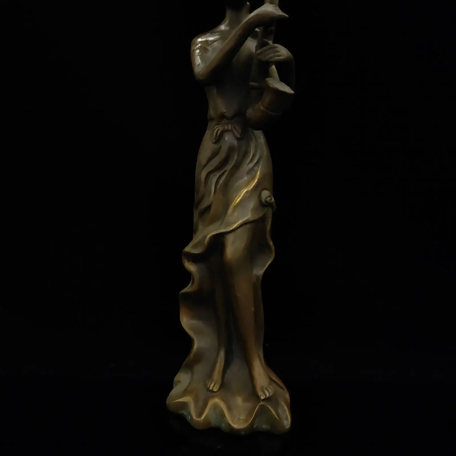 

Chinese Antique Brass Beautiful Woman Model Statue