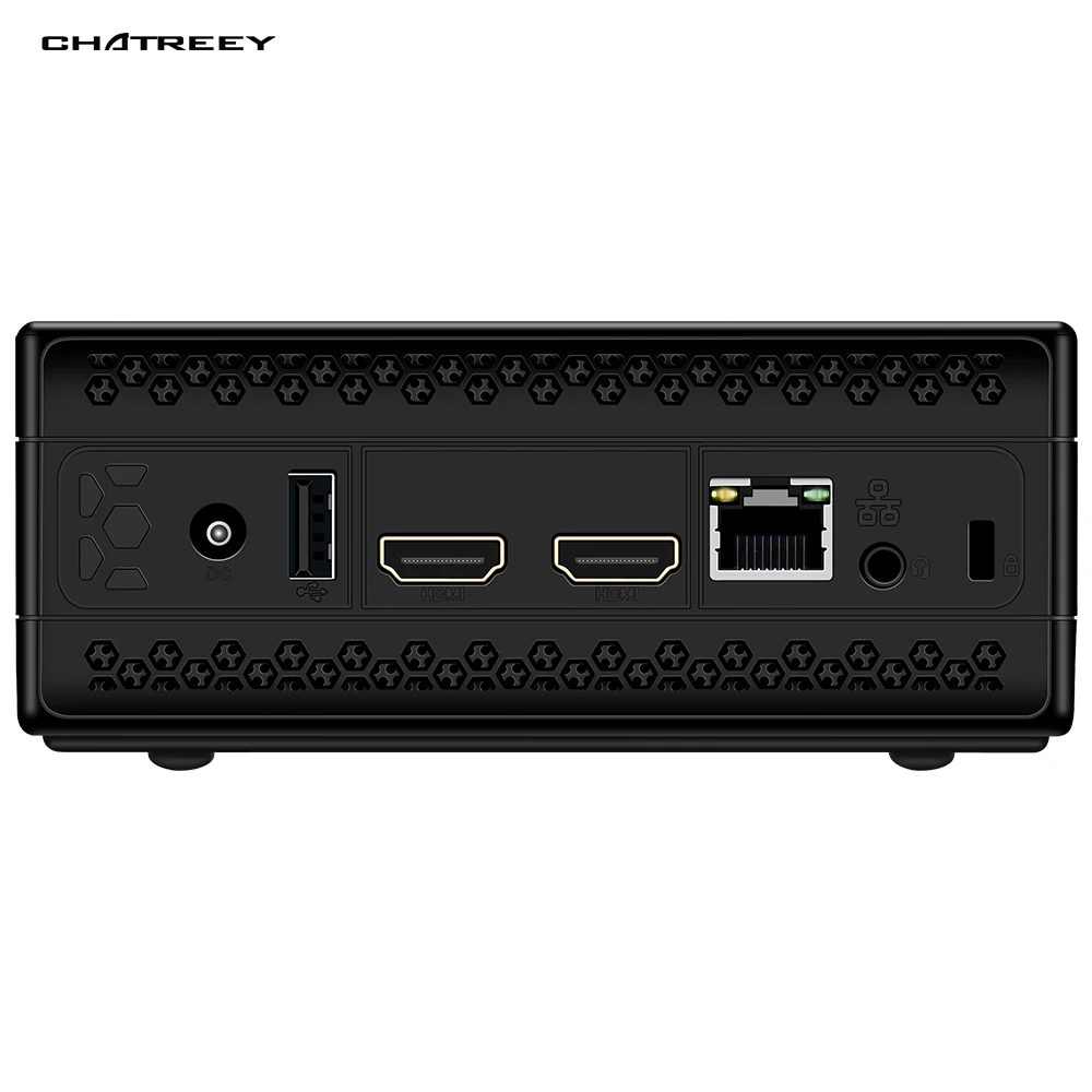Chatreey AC1 Z безвентиляторный мини ПК intel J4125 Quad core windows 10 linux Двойной HDMI промышленный
