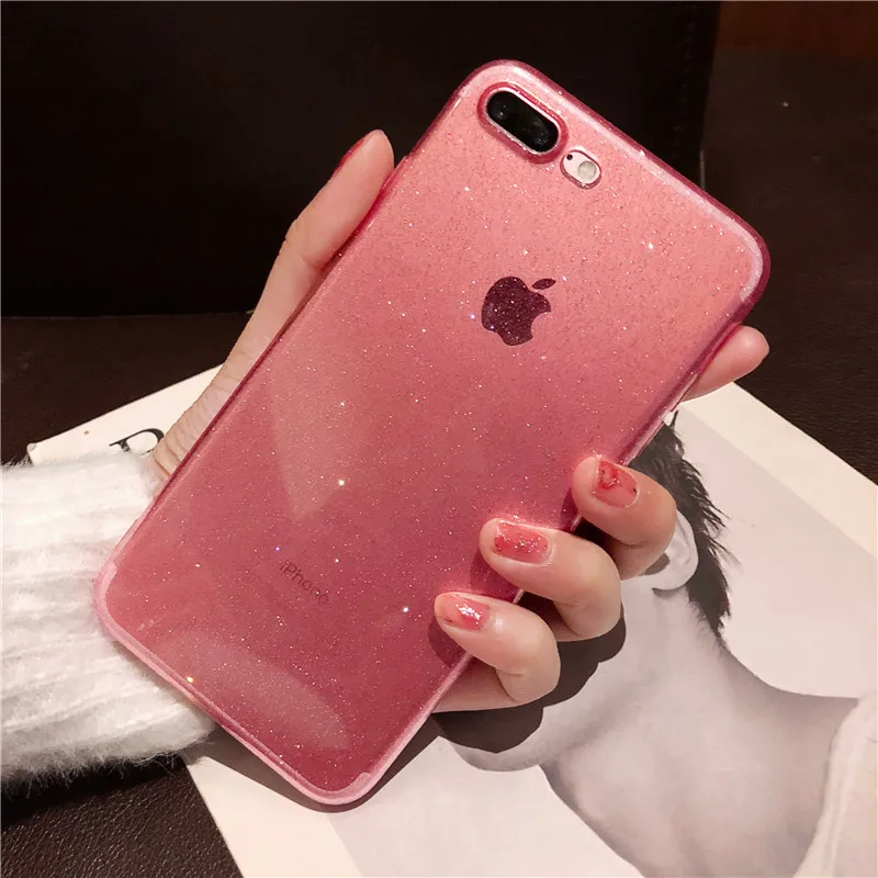 YOACHEY блестящий чехол для телефона iPhone X XS Max XR 7 8 6 6S Plus мягкий силиконовый из ТПУ