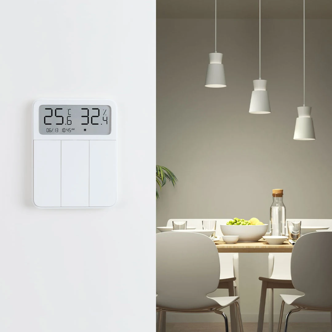 

Xiaomi MIJIA Mi Screen Display Smart Switch 3 In 1 Original Bluetooth Three Open Single Control Xaomi Wall Light Lamp Switches