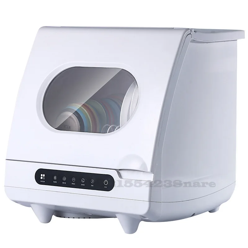 1200W Dishwasher Home Free-installation Desktop Mini Dishwasher High Temperature Sterilization Multi-function Smart Dryer