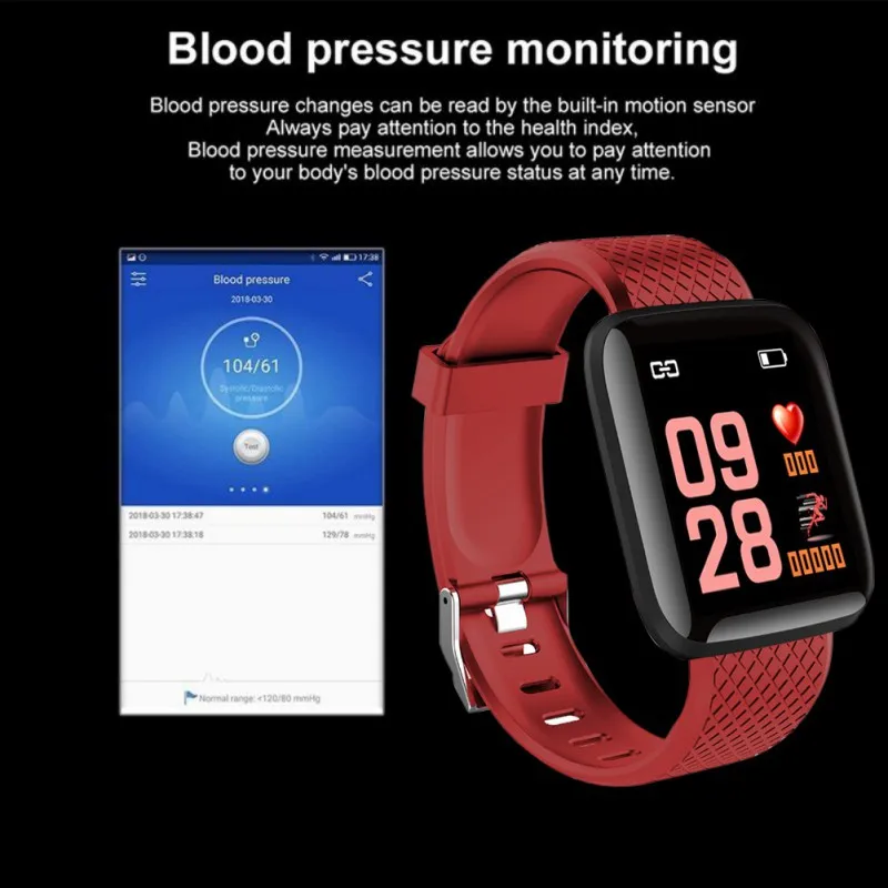 

Smart Bracelet Bluetooth Wristband Heart Rate Monitor Watch Activity Fitness Tracker 115plus Smart band for iPhone For Mi band 2