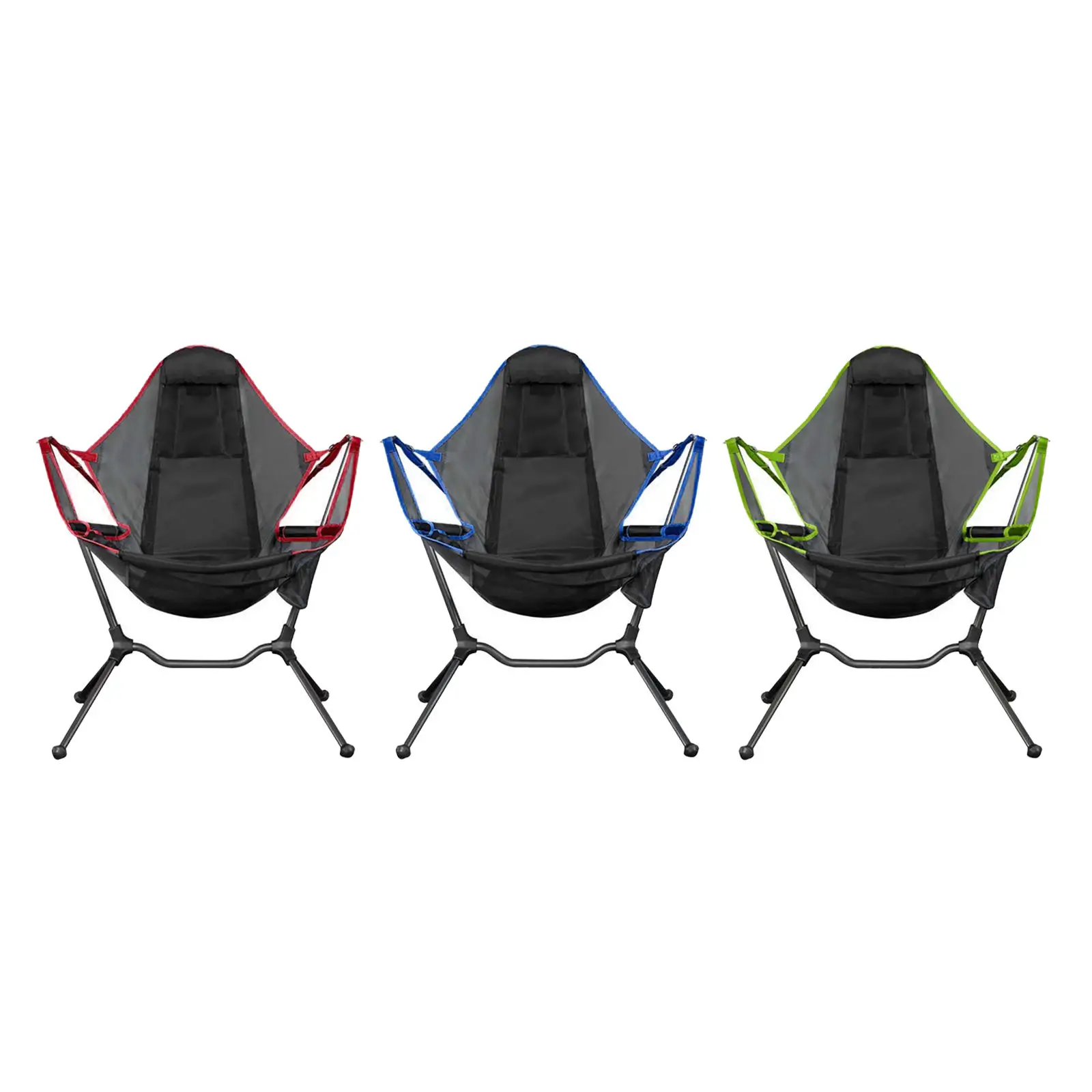 

Camping Chair, Garden Chair Portable Folding Chair with Headrest for Backpacking, Hiking, Picnic, Fishing, Outdoor, Beach