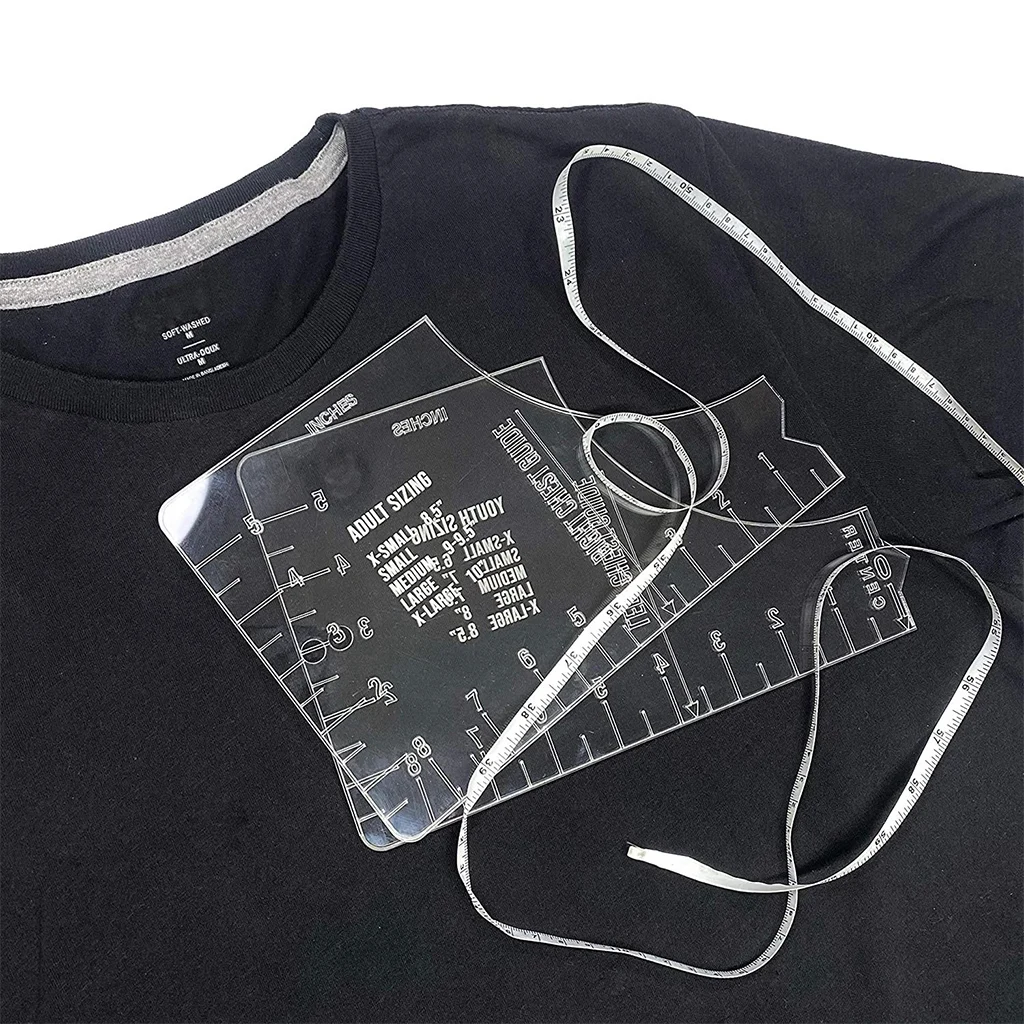 

T-Shirt Ruler Guide -Vinyl T-Shirt Ruler Guide - Sublimation Designs on T-shirt