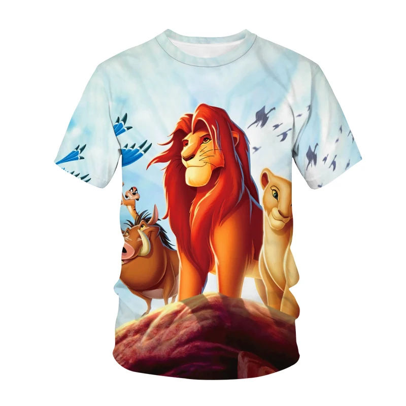 

Новинка, футболка с 3d принтом для мужчин и женщин, модель 2021 года, модные милые летние топы с коротким рукавом и смешным львом, рубашка с прин...