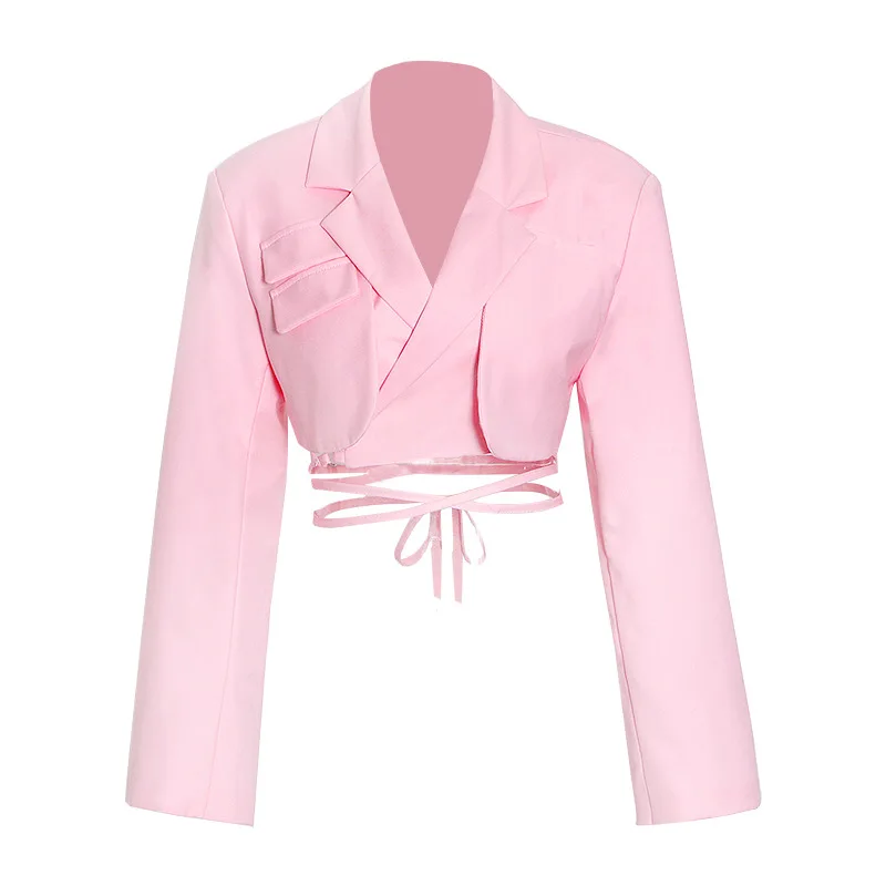 

A&BHelenss 2021 New Female Matching Suit Jacket Female Irregular In Short Skirt Design Fried Street Gas Field Trend Suit