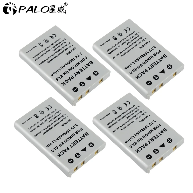 WEIHE EN EL5 ENEL5 3 7 V 1600mAh литий ионная батарея для камеры Nikon Coolpix 3700 4200 5200 5900 7900 P3 P4 P500