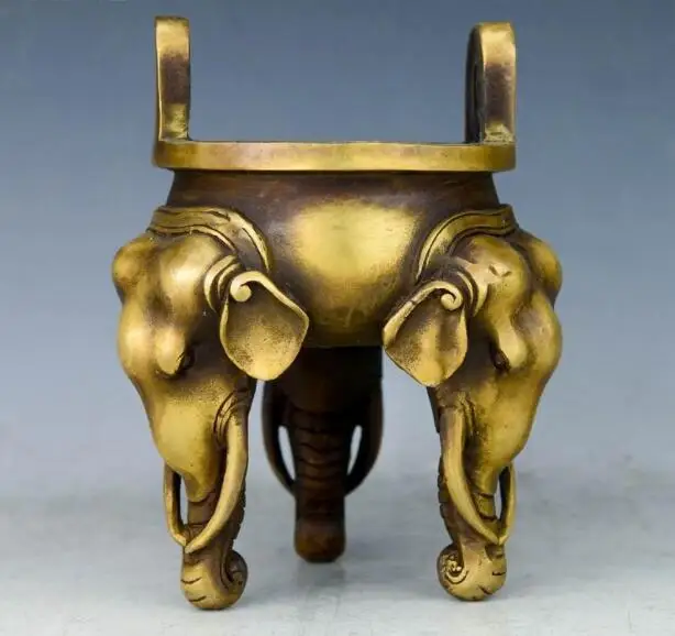 Чистый медный для благовоний горелка Будда Буддийские принадлежности три фута