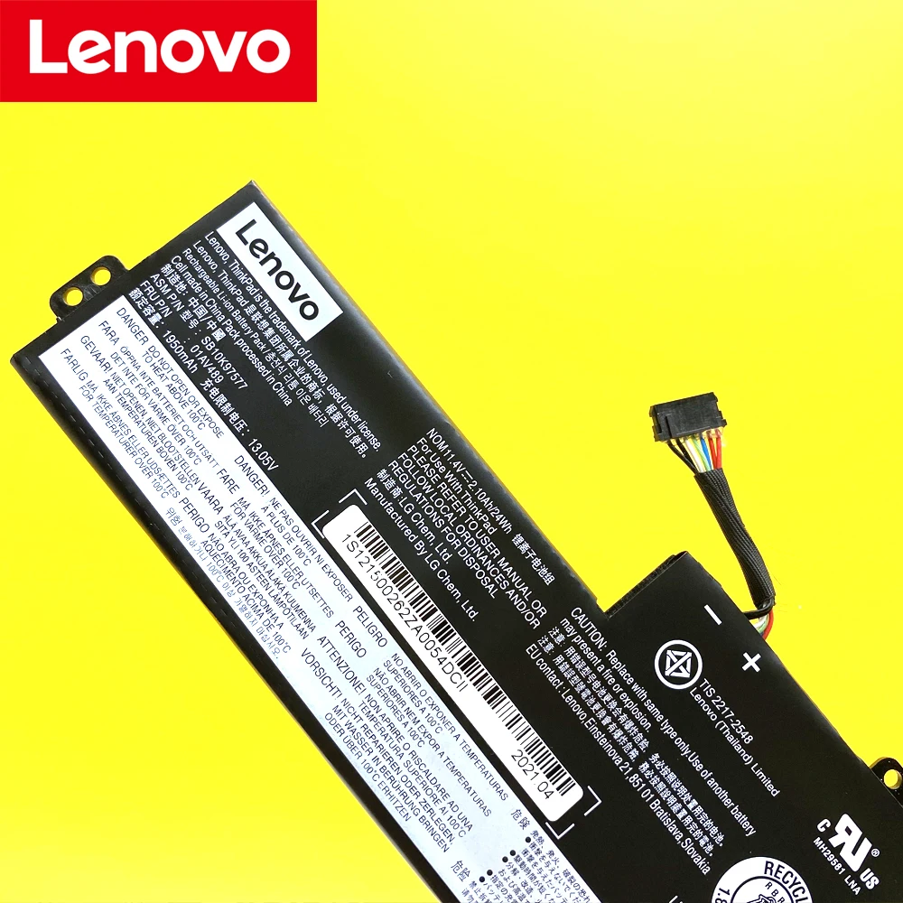 Новый оригинальный аккумулятор для ноутбука Lenovo ThinkPad T470 T480 A475 A285 Series 01AV419 01AV420 01AV421
