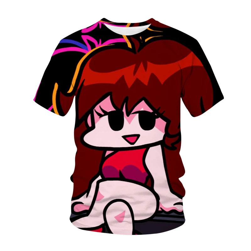 

Anime T Shirts Friday Night Funkin 3d Print Men Women Fashion T-Shirt Kids Boy Oversized Tshirts Girl Hip Hop Tops Tees Camiseta