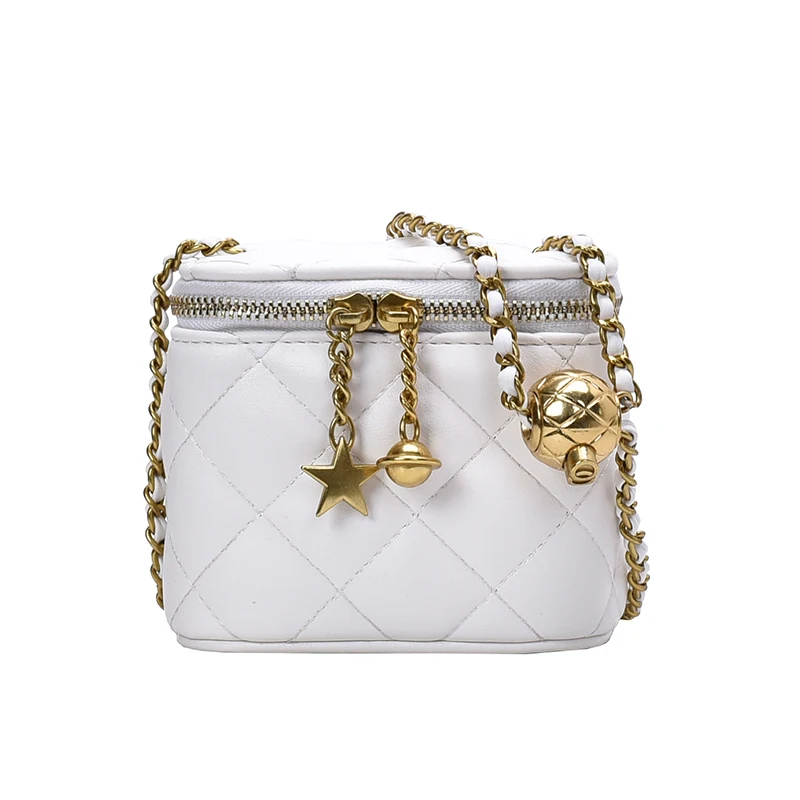 

Candy Color Plaid Shoulder bags For Women 2021 Casual Mini Square Box Messenger Bag Chain Fashion Crossbody HandBags Purse