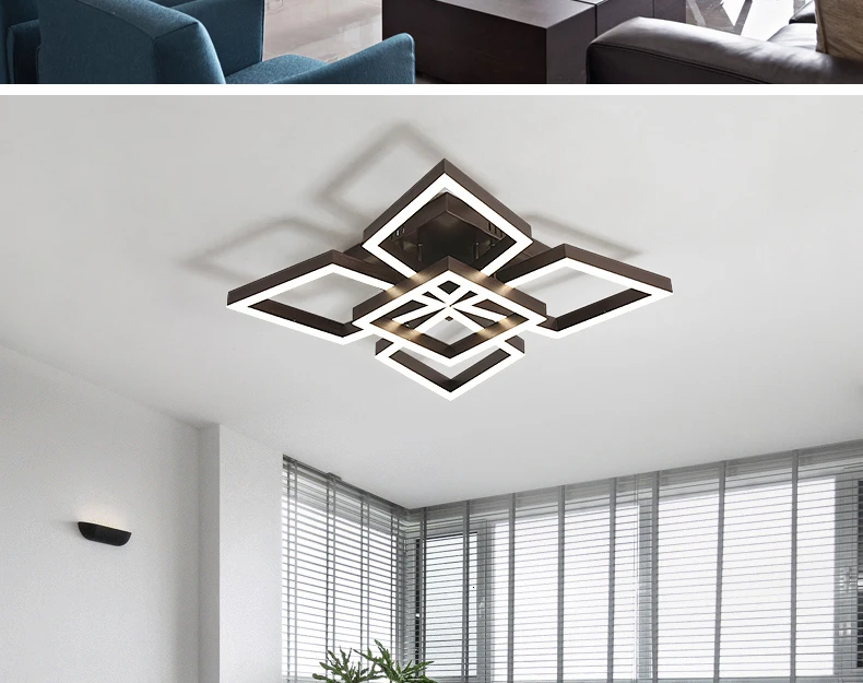 Chandelierrec AC85-265V Домашнее освещение потолочный светильник Современные светодиодные потолочные лампы для гостиной спальни низкие потолки lampara de techo