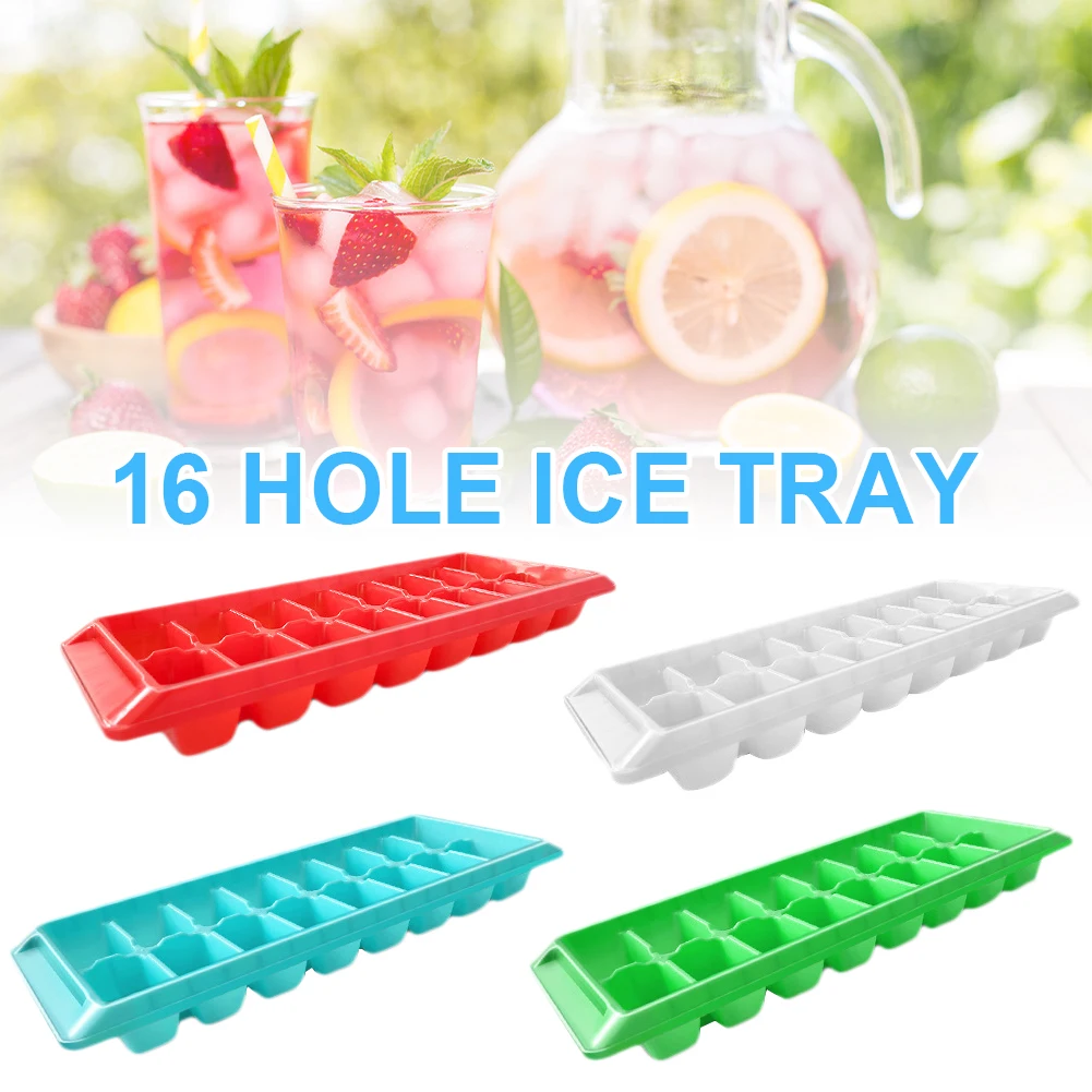 Форма для подноса кубиков льда с 16 отверстиями легко снимается большая форма