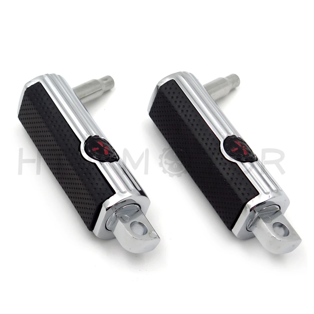 Aftermarket новая пара подножки отдых шестерни череп для Harley Мотоцикл Touring мужской Peg Mount FL