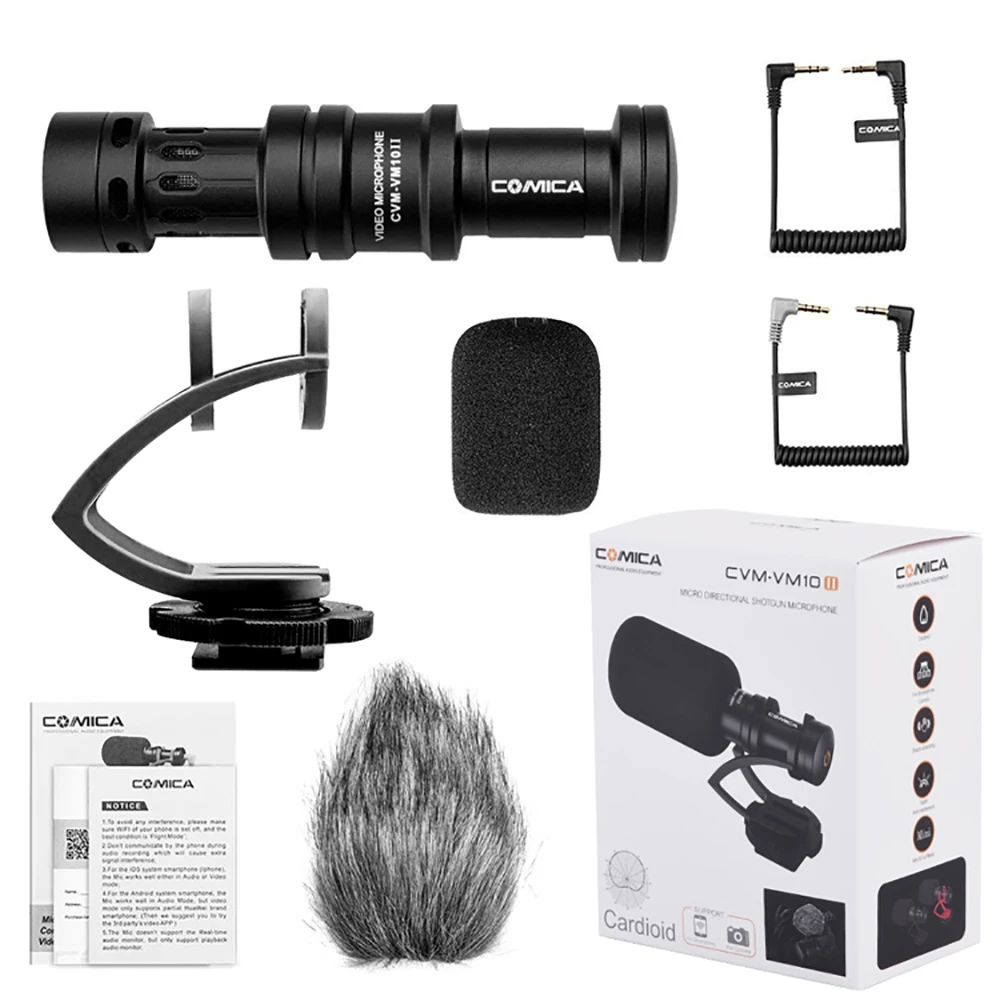 Comica CVM VM10II микрофон для записи видео на камеру/телефонный Canon Nikon Sony DSLR видеокамеры
