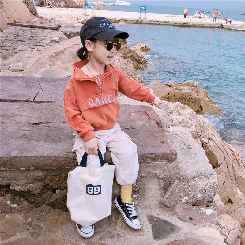 Осень 2019 Новое поступление Хлопковая универсальная толстовка на молнии с