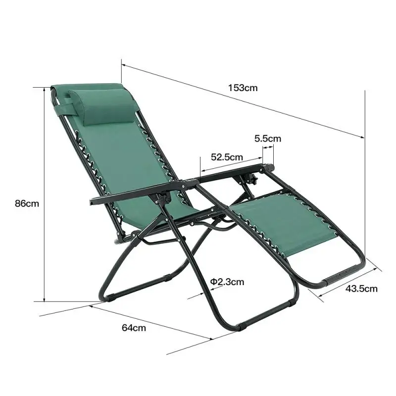 

2pc/set Outdoor Folding Beach Chair Fishing Chair Recliner Four-leg For Drink Picnic Camping Sillas De Playa Accessory HWC