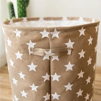 toys home saving space practical household organizer foldable bucket large laundry basket star pattern box collapsible portable