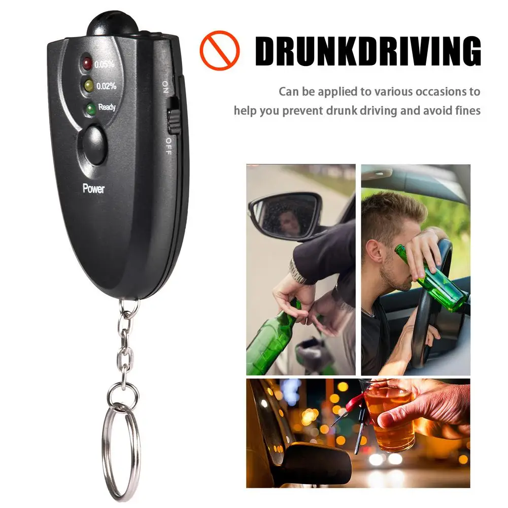 

Portable Non-Contact Breathalyzer Breathalyzer Analyzer Handheld Digital Breath Alcohol Tester LCD Display Mini Blowing Tester