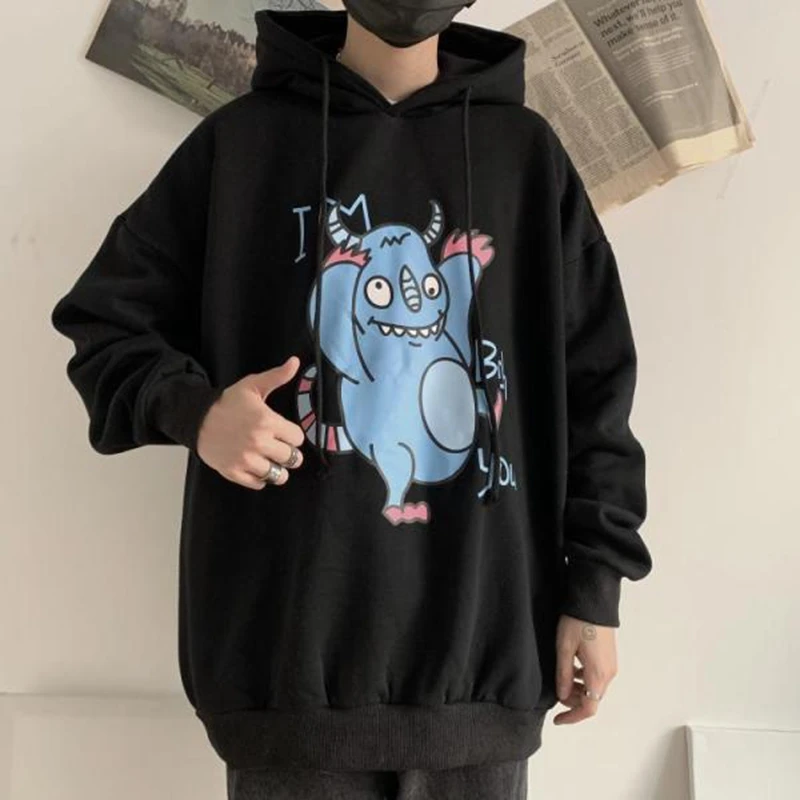 

2021 Oversized Women Men Hoodies Women Pullovers Hoodies Sweatshirts Print Anime Hoody Streetwear Tops Clothes Plus Size Punk