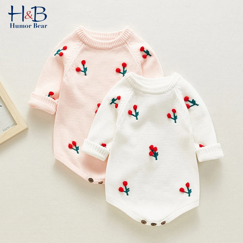 

Детский трикотажный комбинезон Humor Bear, теплый зимний комбинезон с длинным рукавом для новорожденных 0-24 мес.