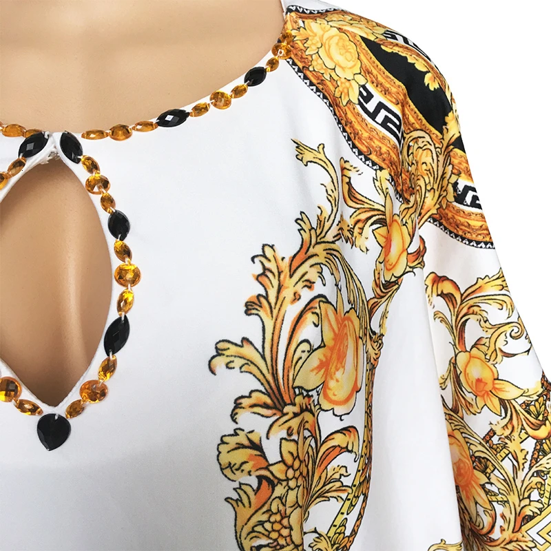 Принт комплект из обуви в африканском стиле платья для Для женщин женское платье