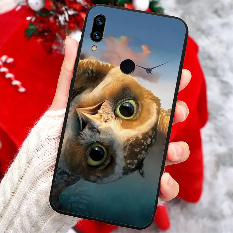 

Animal Night Owl Lovely Phone Case For Xiaomi Redmi note 7 8 9 t k30 max3 9 s 10 pro lite