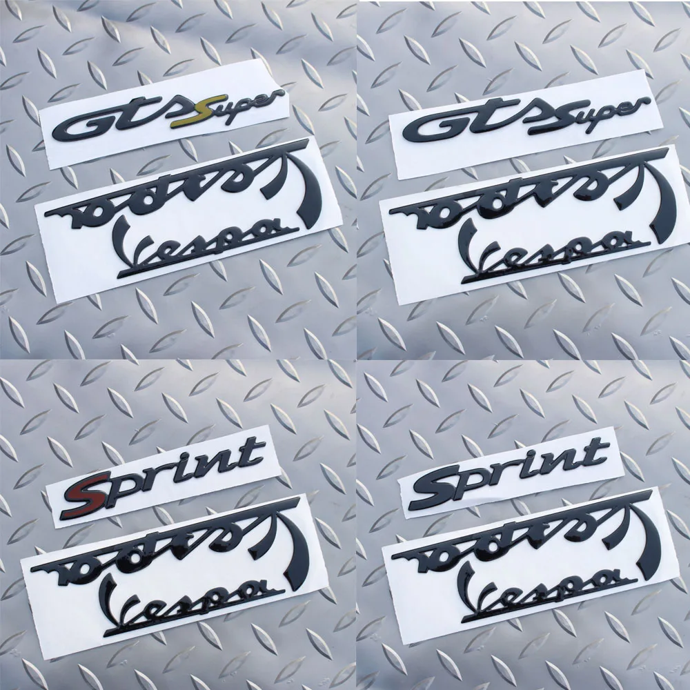 Мотоцикл 3D наклейки декоративные эмблемы Наклейка Набор для Piaggio Vespa GTS GTV 250 300 Sprint