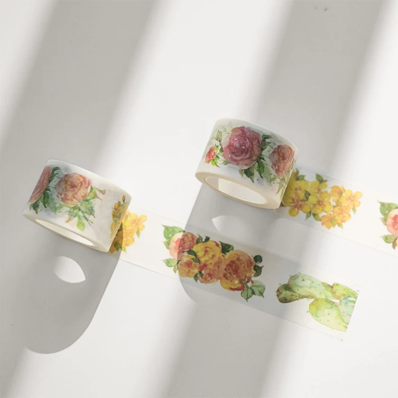 

Серия цветов бумажная лента «сделай сам» бумажные ленты, декоративные наклейки для журнала, принадлежности для скрапбукинга Вечерние