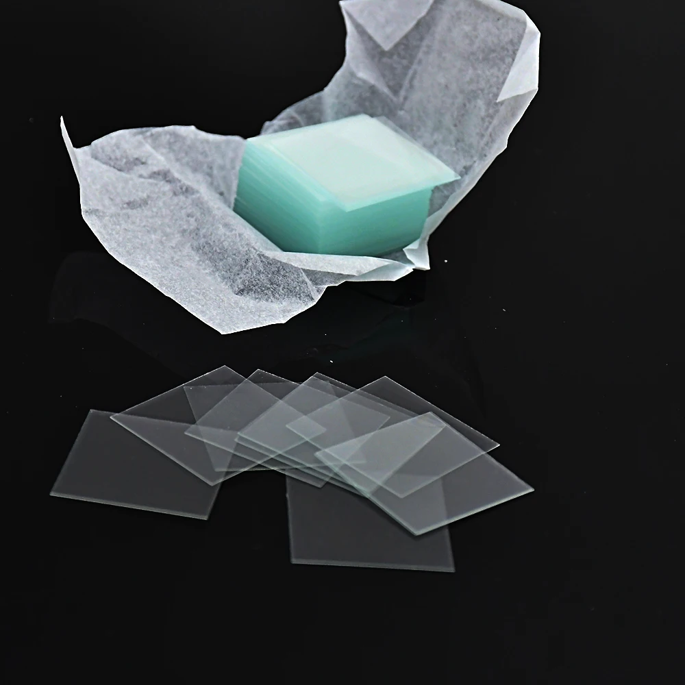 Крышка микроскопа стеклянная крышка объекта Квадратная для роста 24*24 мм толщина