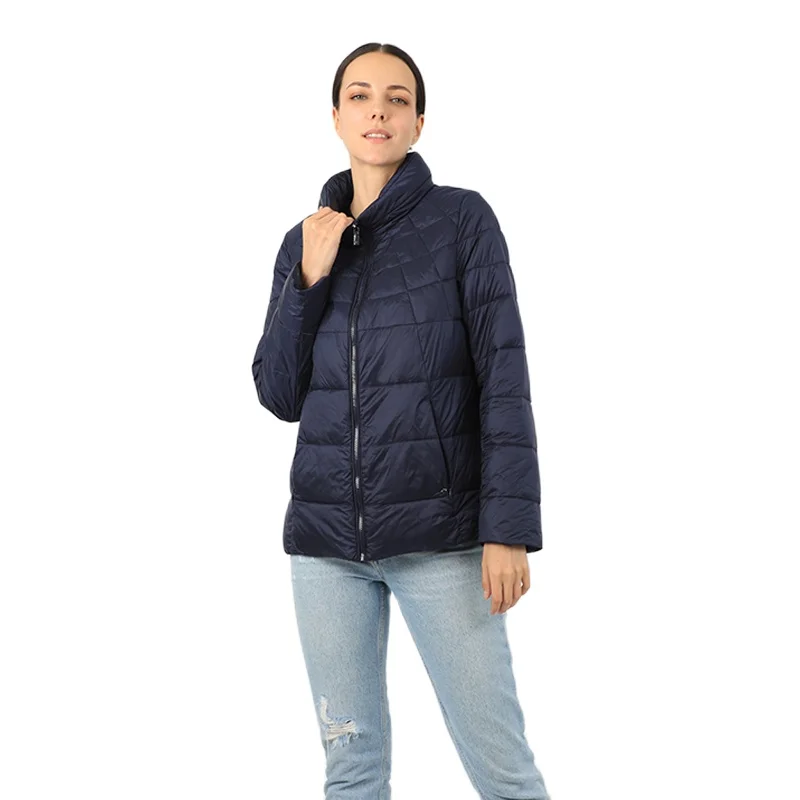 

Short Women Down Jacket Plus Size Quilted Coat Cotton parka Fluff Clothes Lightweight Office Ladies Vest Quilted Clothes 18-03