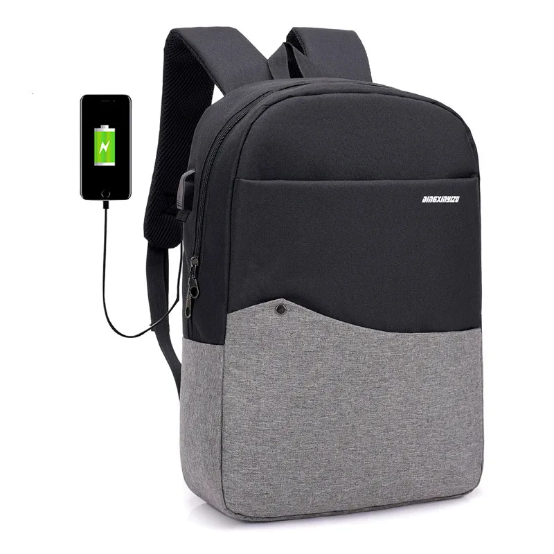 Couple backpack for teen School Backpacks For Boy Student Daypack with USB Charging Port School Bag Schoolbags mochila infantil