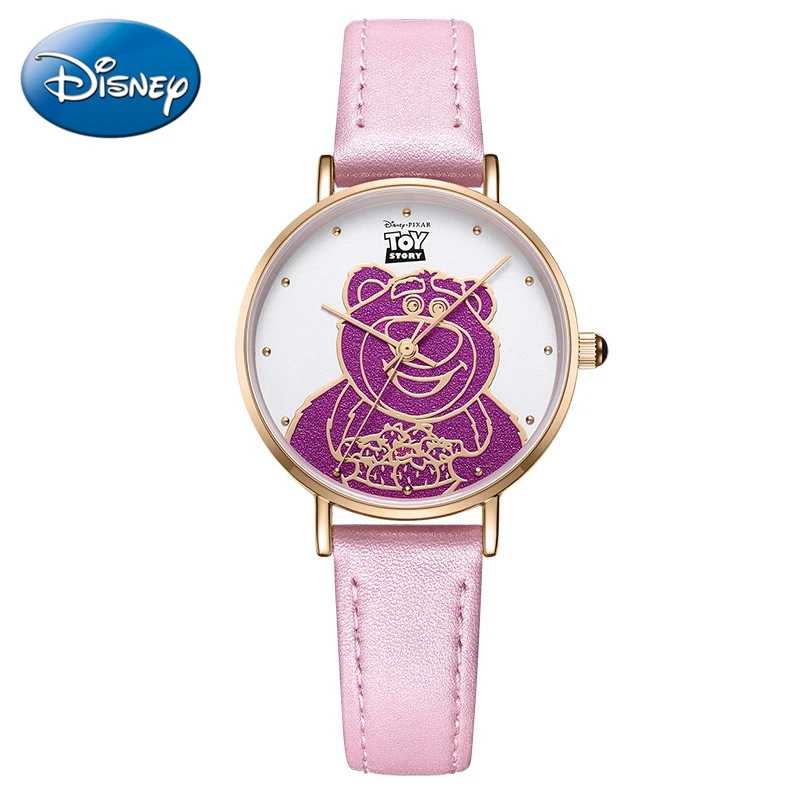 LOTSO Disney Toy Story Cartoon Clock Beautiful Girls Quartz Watch Young Women Waterproof Wristwatch Ladies Fashion Time Kid Gift