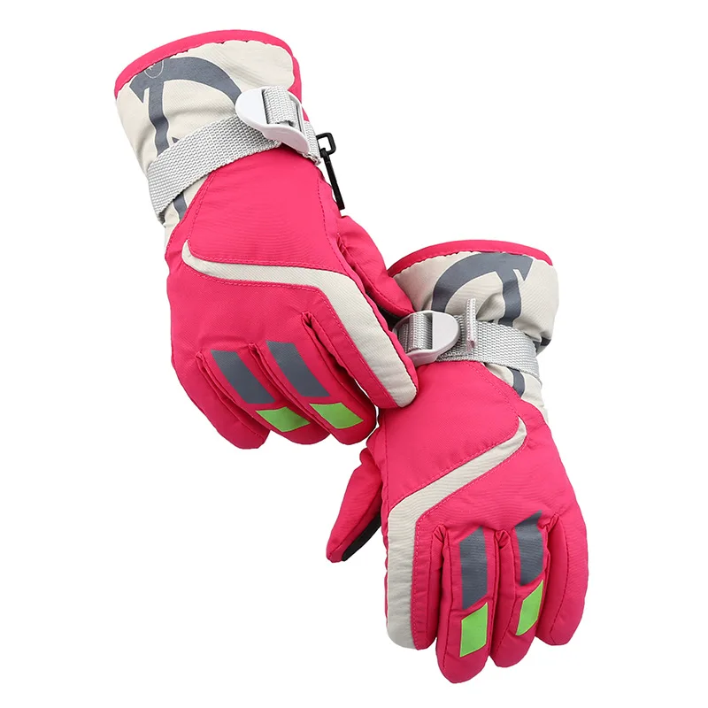 

Upgraded Outdoor Children's Skiing Gloves Riding Gloves Thickened Mountaineering Warm and Waterproof Gloves in Winter